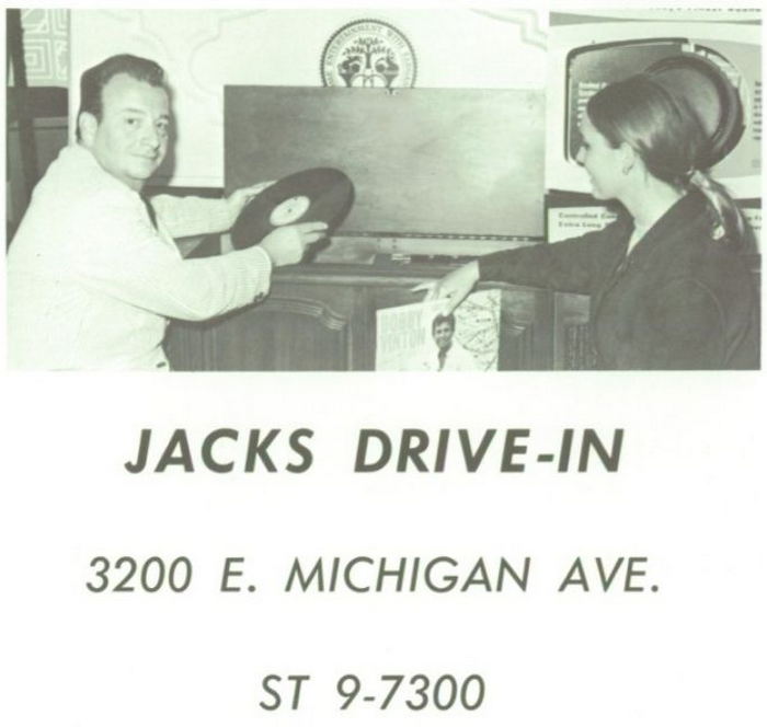 Jacks Drive-In Applicance Store - Old Yearbook Ad